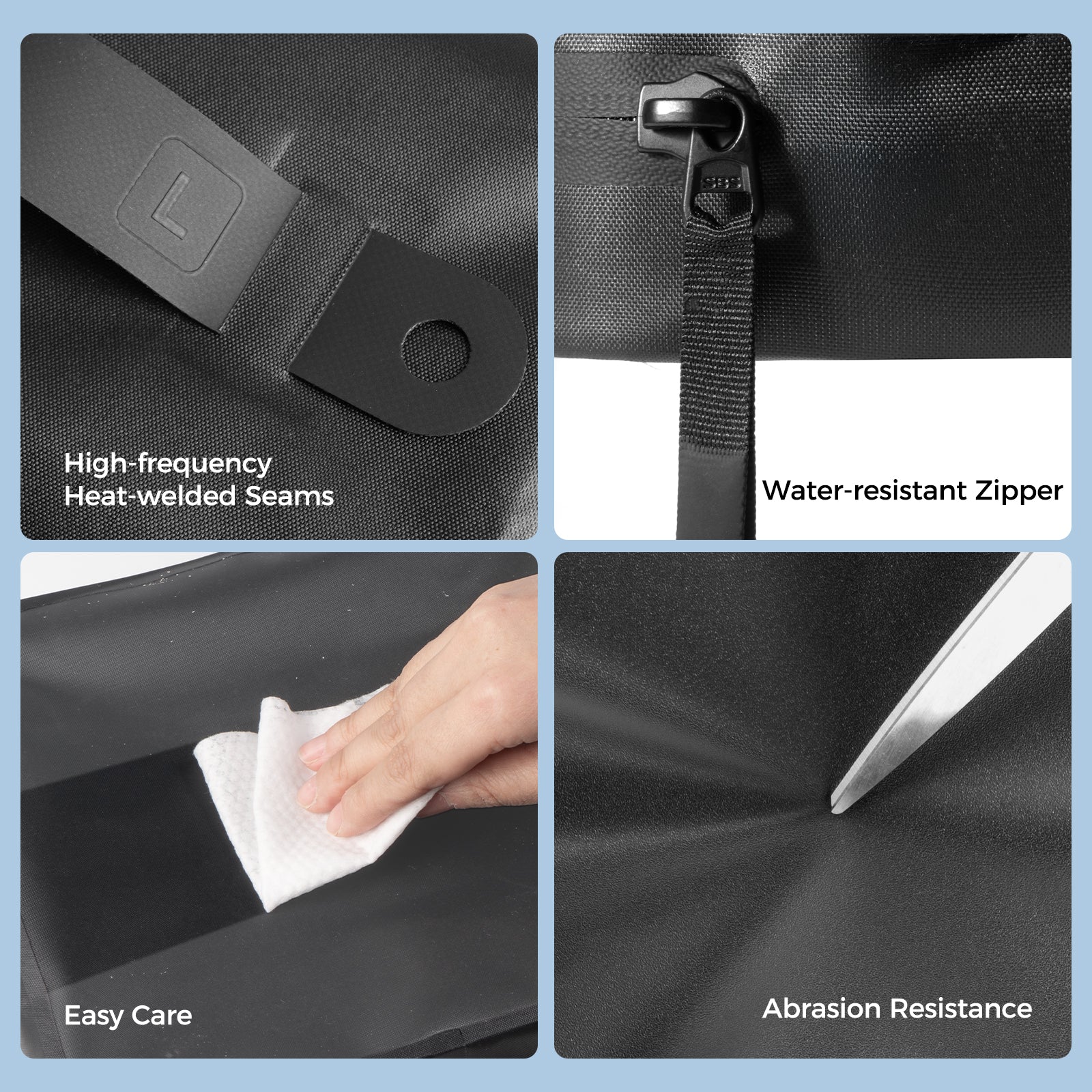 Pack All compression cube with compression zip system and space saving pack for travel packing organization