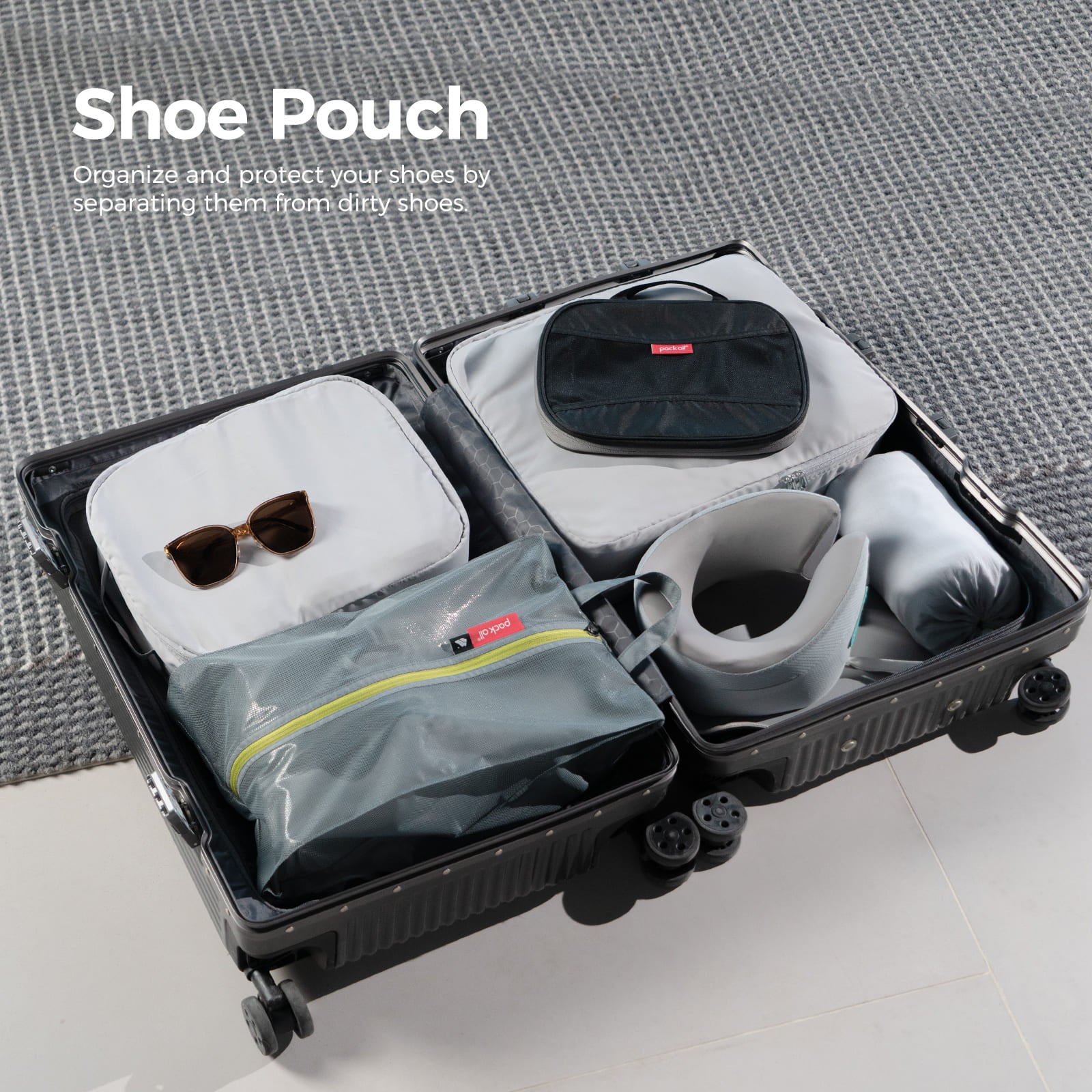 Travel Shoe Bags With Dual Pocket