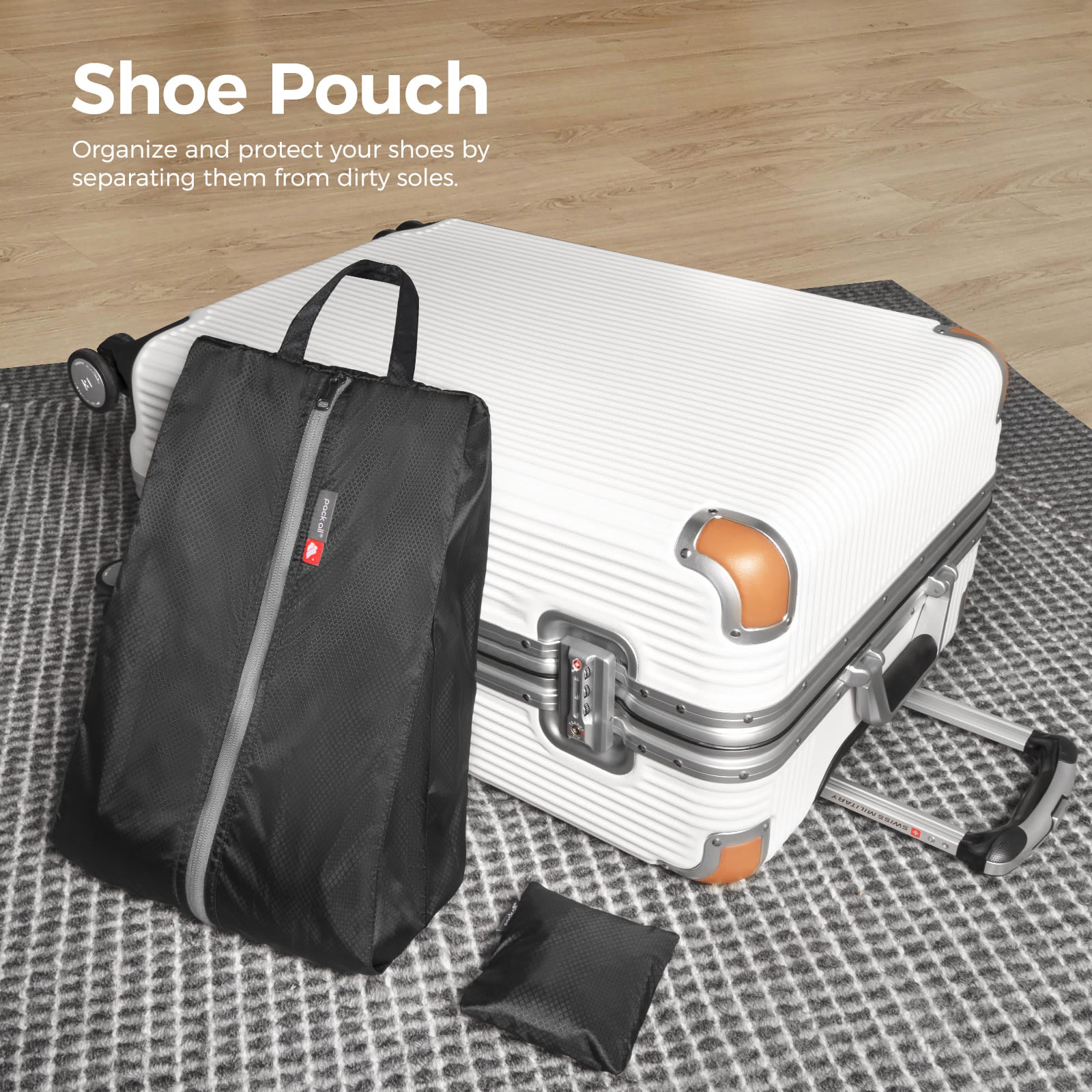 Foldable Shoe Bags with Dual Pocket