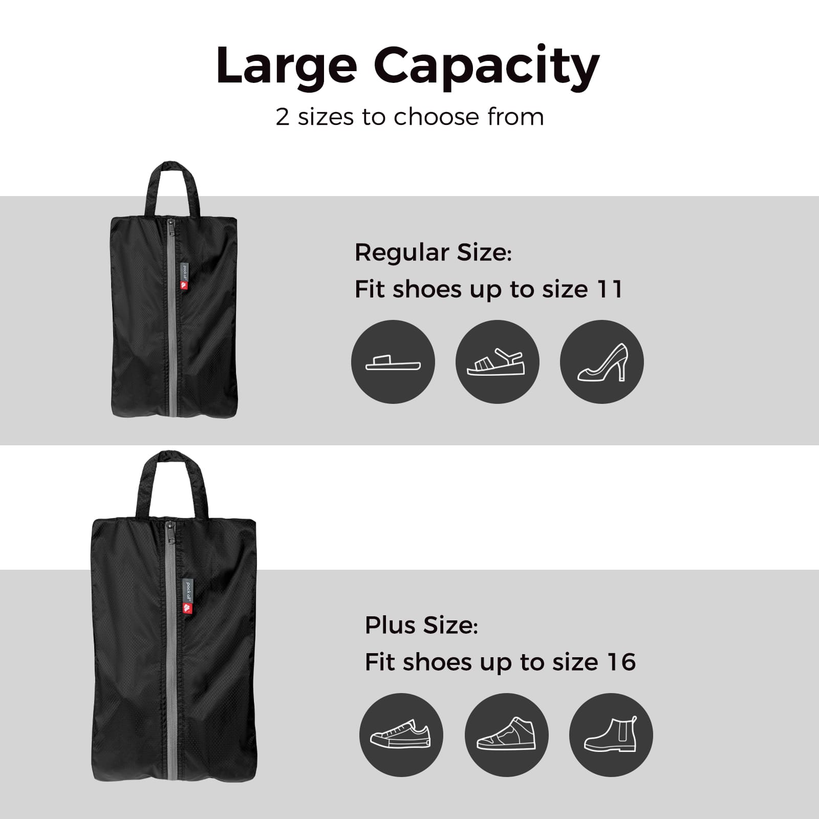 Foldable Shoe Bags with Dual Pocket