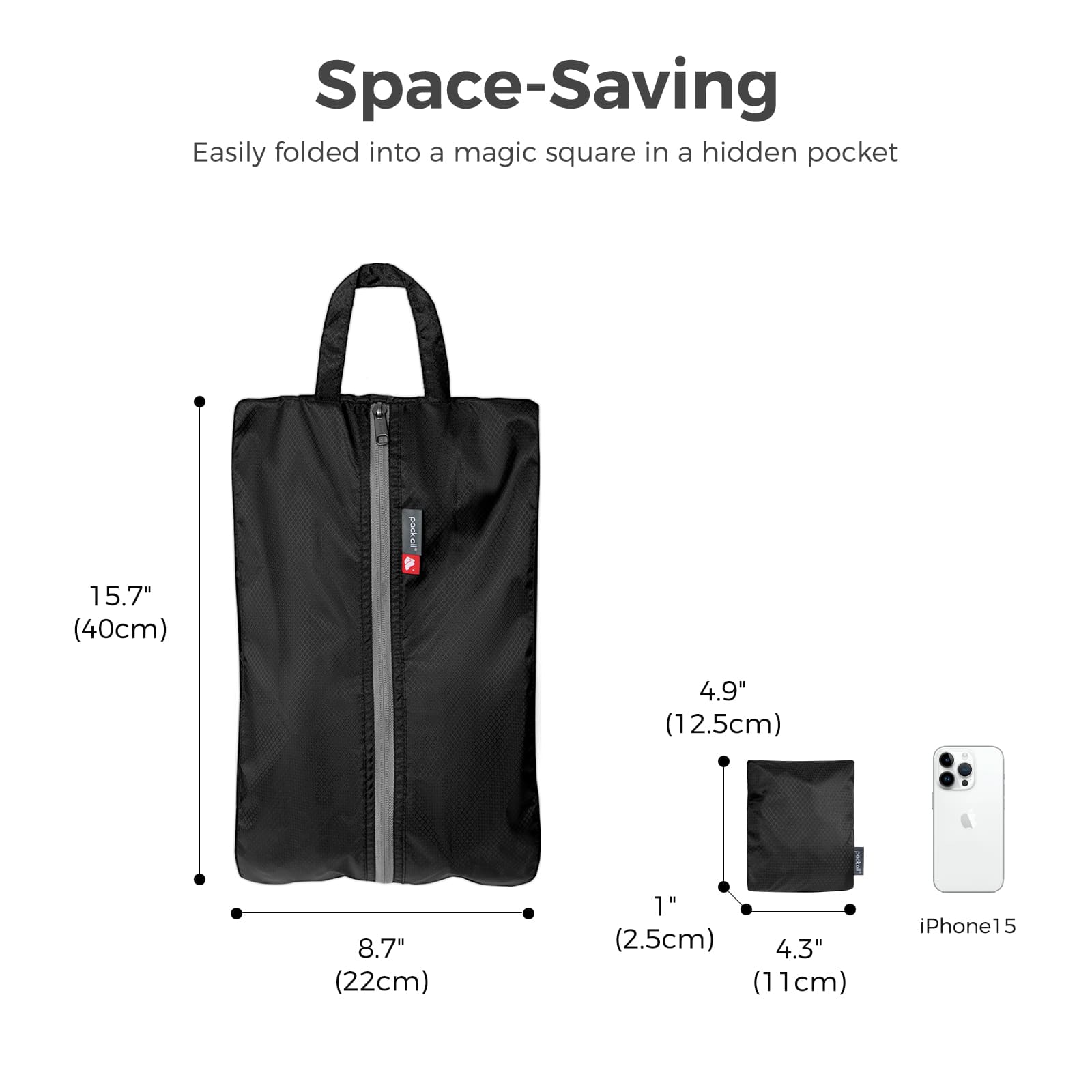 Foldable Shoe Bags with Dual Pocket