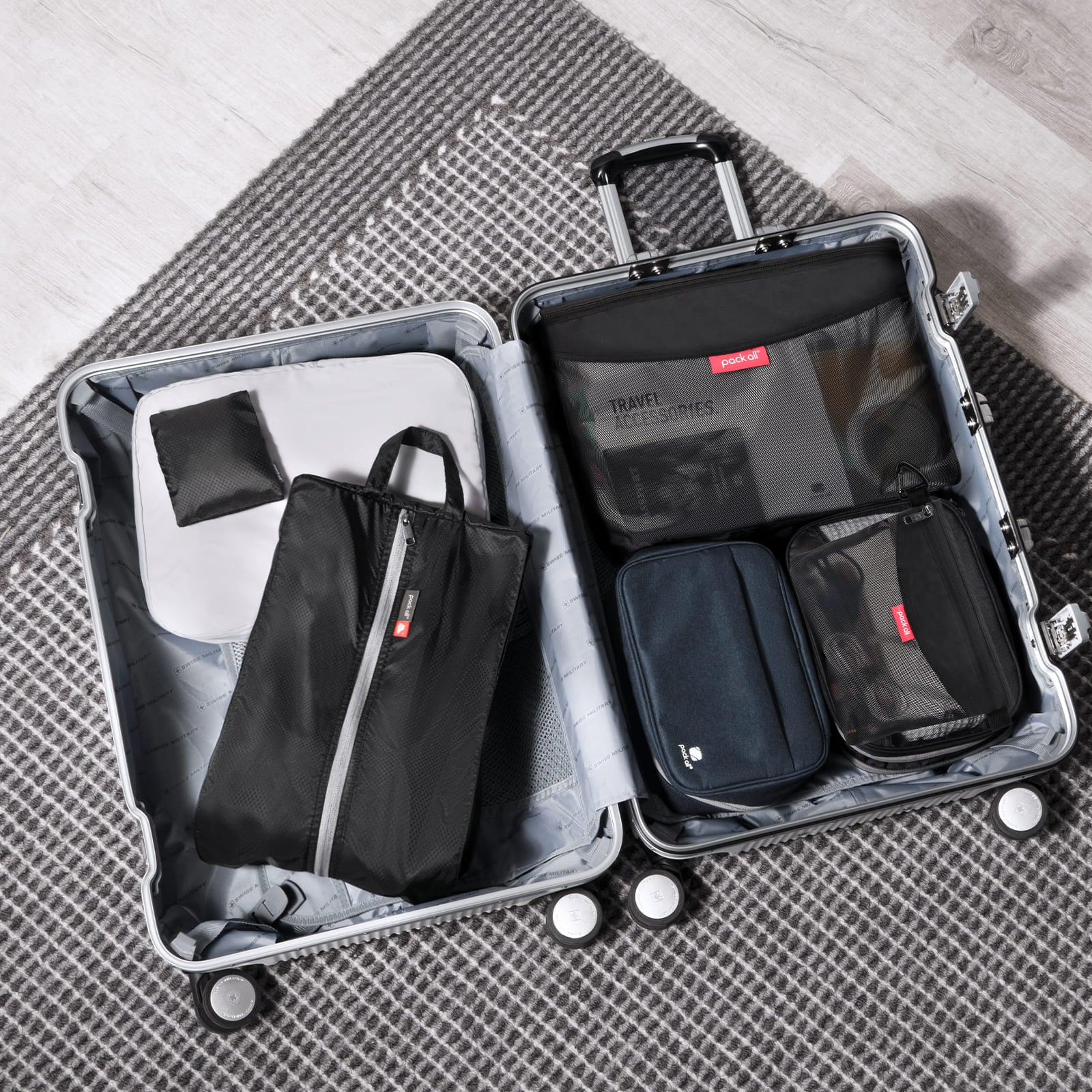 Foldable Shoe Bags with Dual Pocket