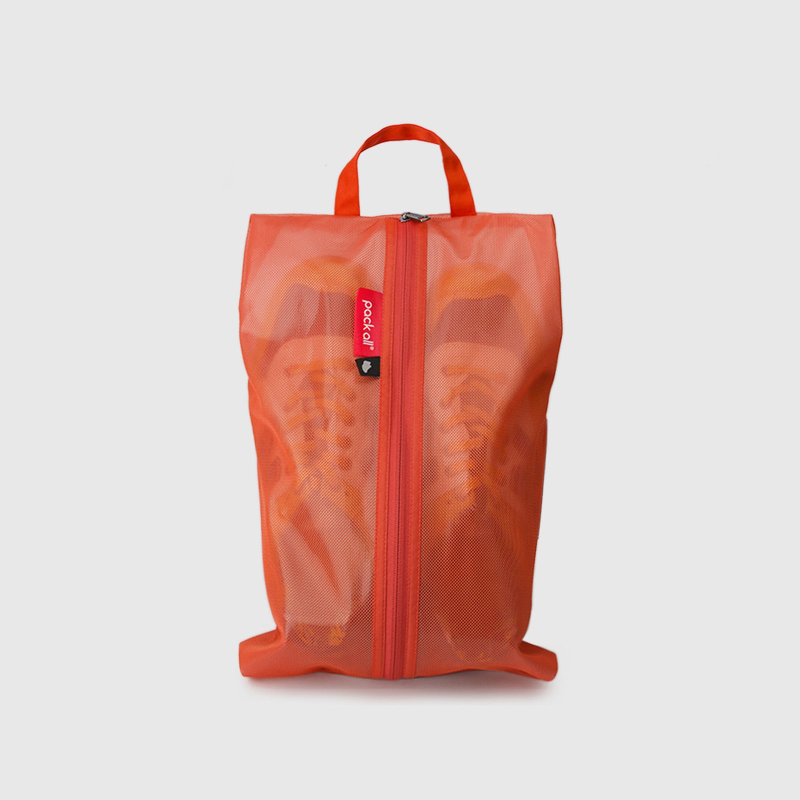 orange shoe bag