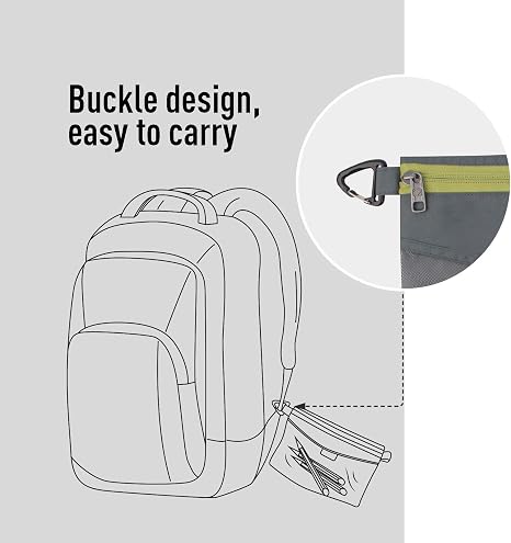 Bolsa con cremallera resistente al agua.