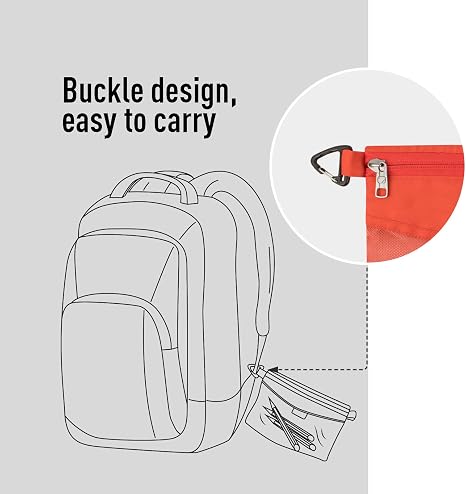 Bolsa con cremallera resistente al agua.