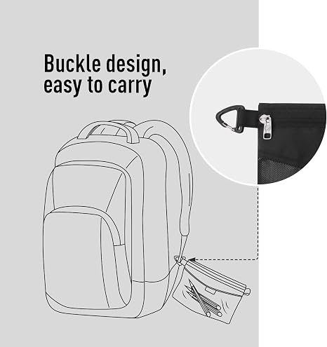 Bolsa con cremallera resistente al agua.