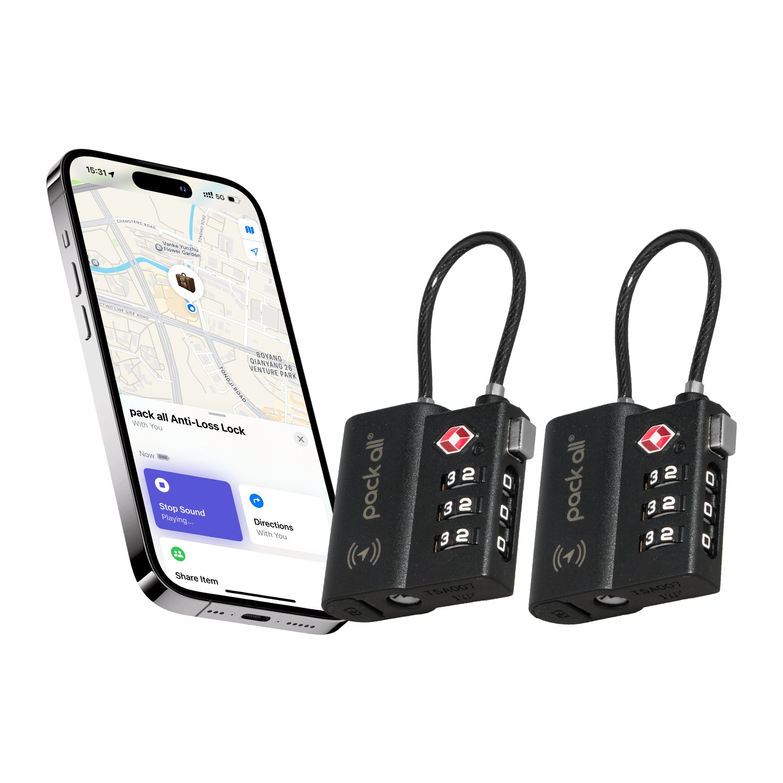 Anti-Lost Tracking Luggage Lock