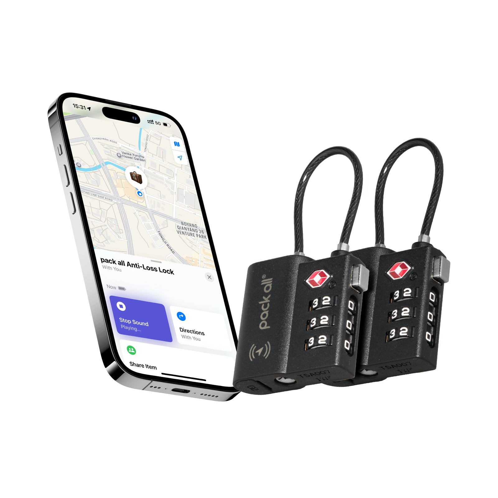 Anti-Lost Tracking Luggage Lock