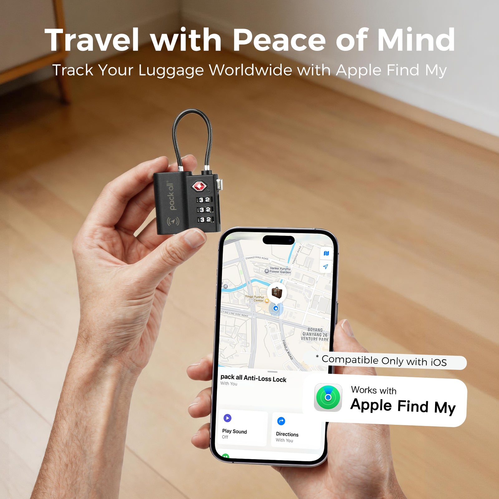 Anti-Lost Tracking Luggage Lock