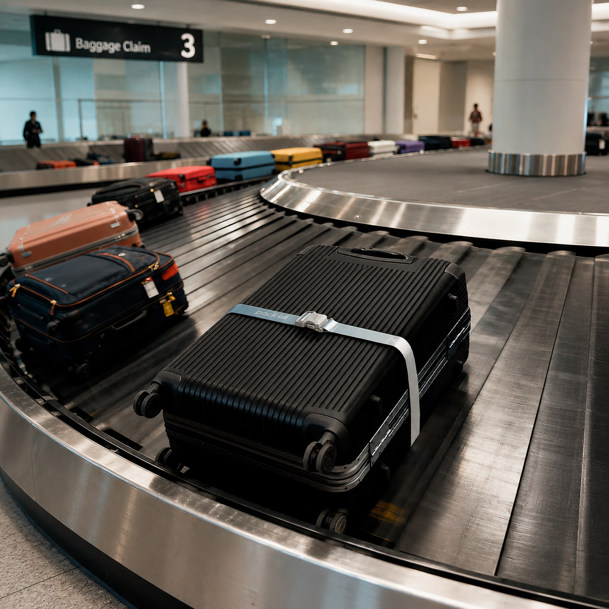 Luggage Strap — Magnetic Quick-Release, Anti-Burst Buckle