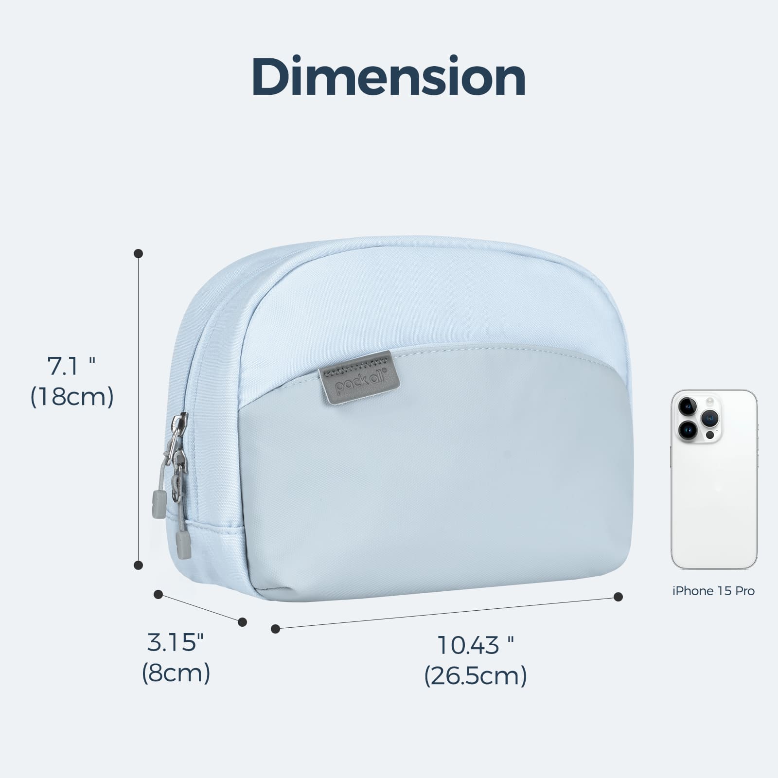 Estuche de maquillaje resistente al agua 