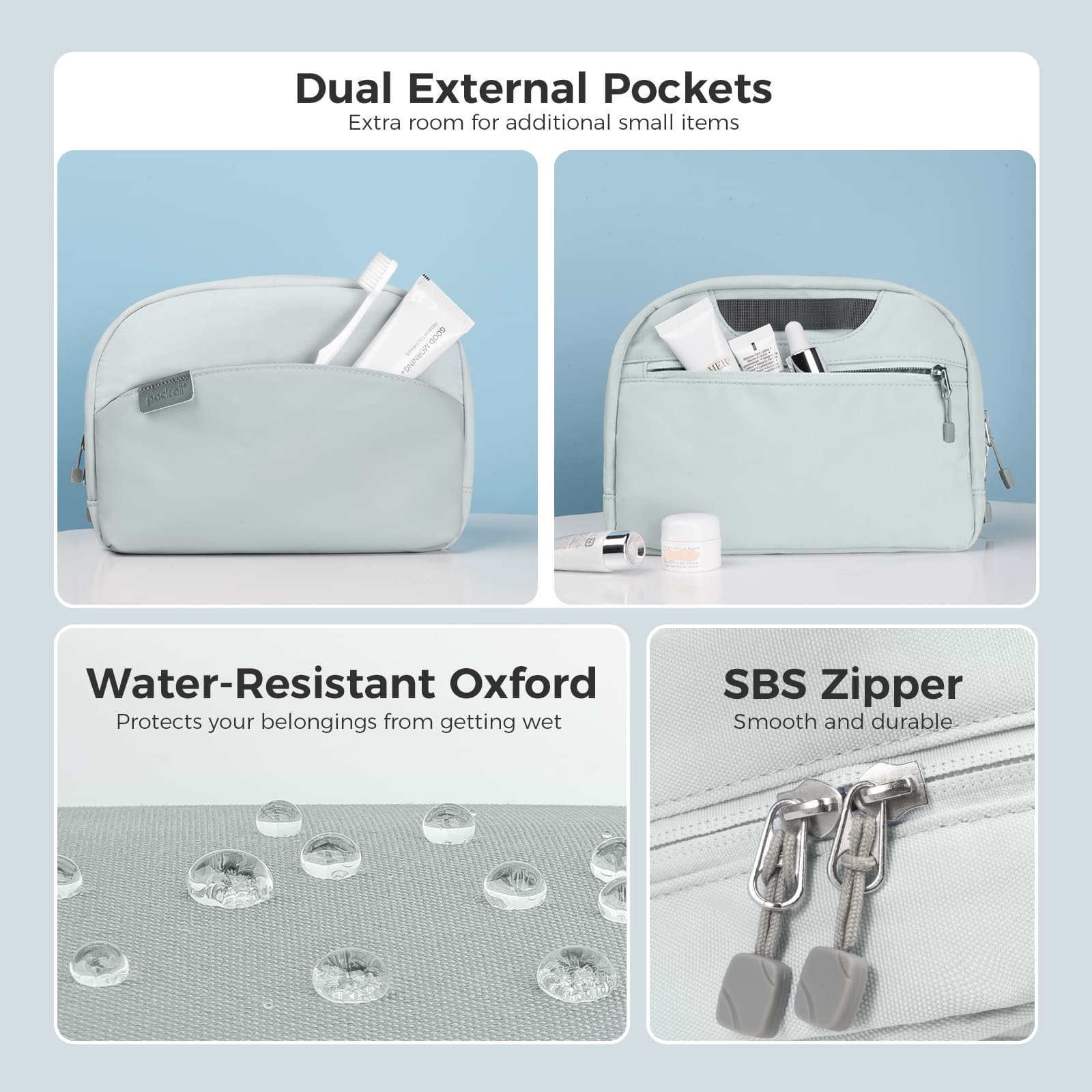 Estuche de maquillaje resistente al agua 