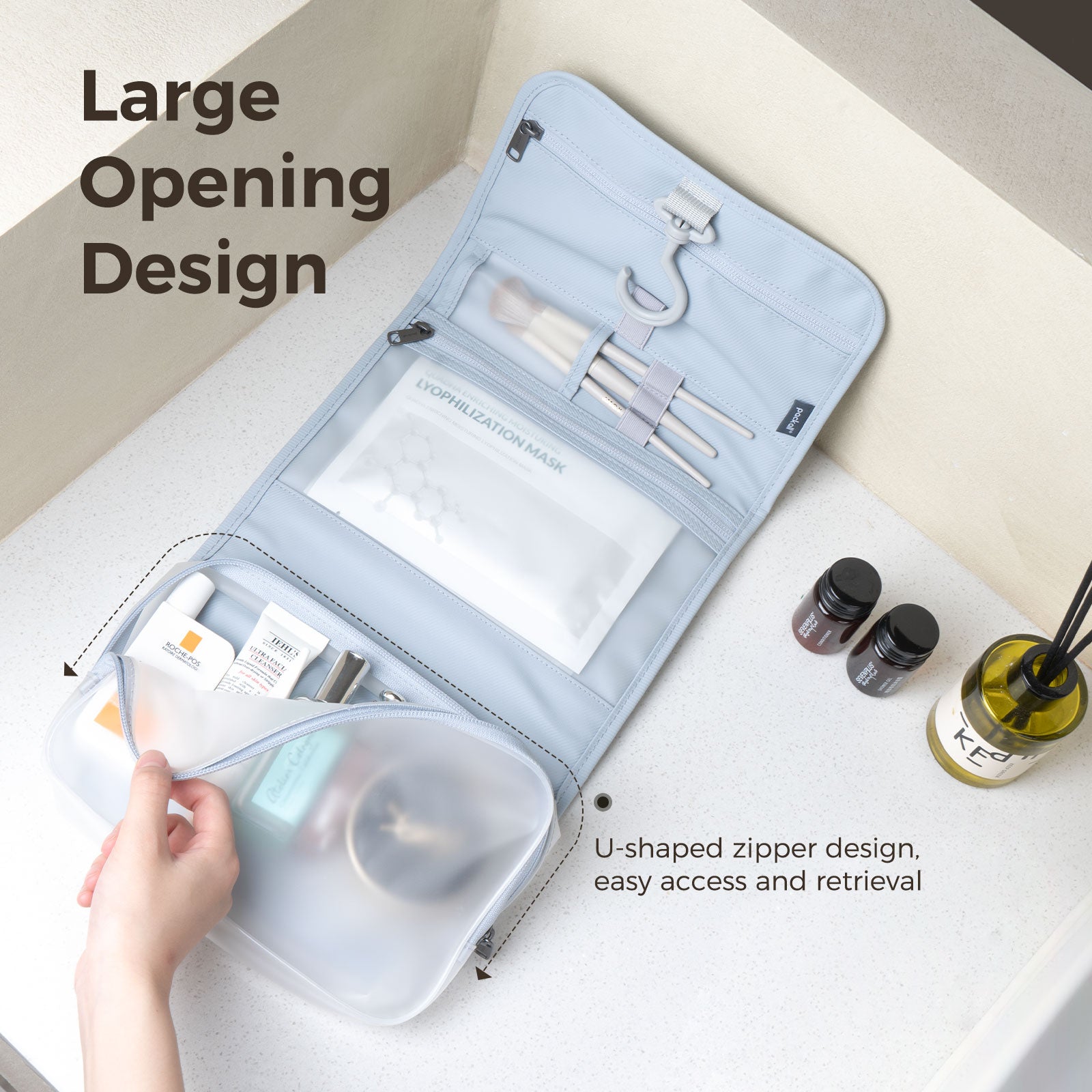 Estuche de maquillaje resistente al agua 