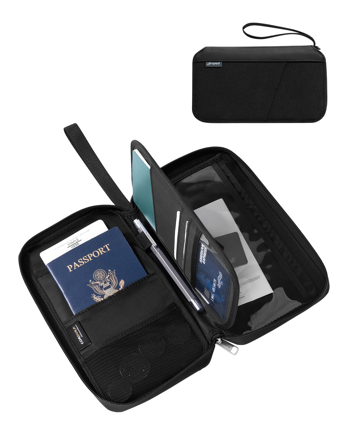 Travel Passport Holder with RFID Blocker