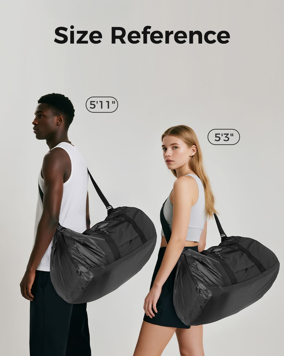65L Foldable Travel Duffel Bag