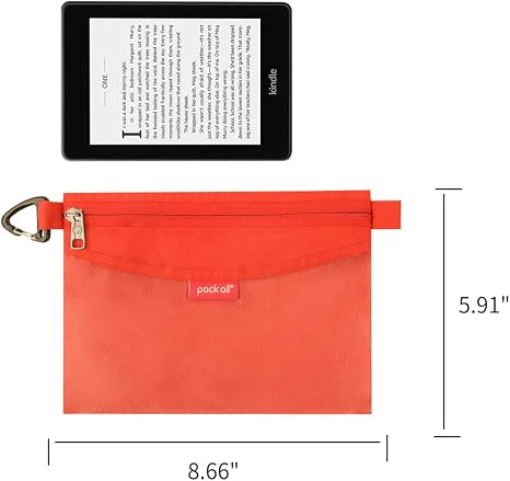 Bolsa con cremallera resistente al agua. 